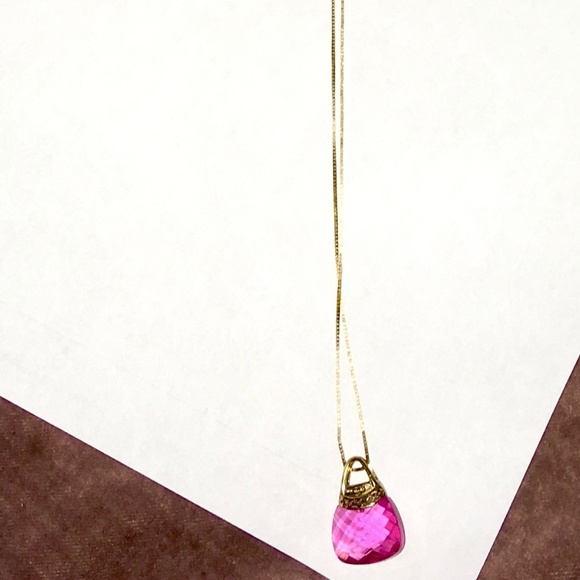 ALWAND VAHAN 10K 24" 14K MIDAS YG SAPPHIRE PURSE - Picture 3 of 8